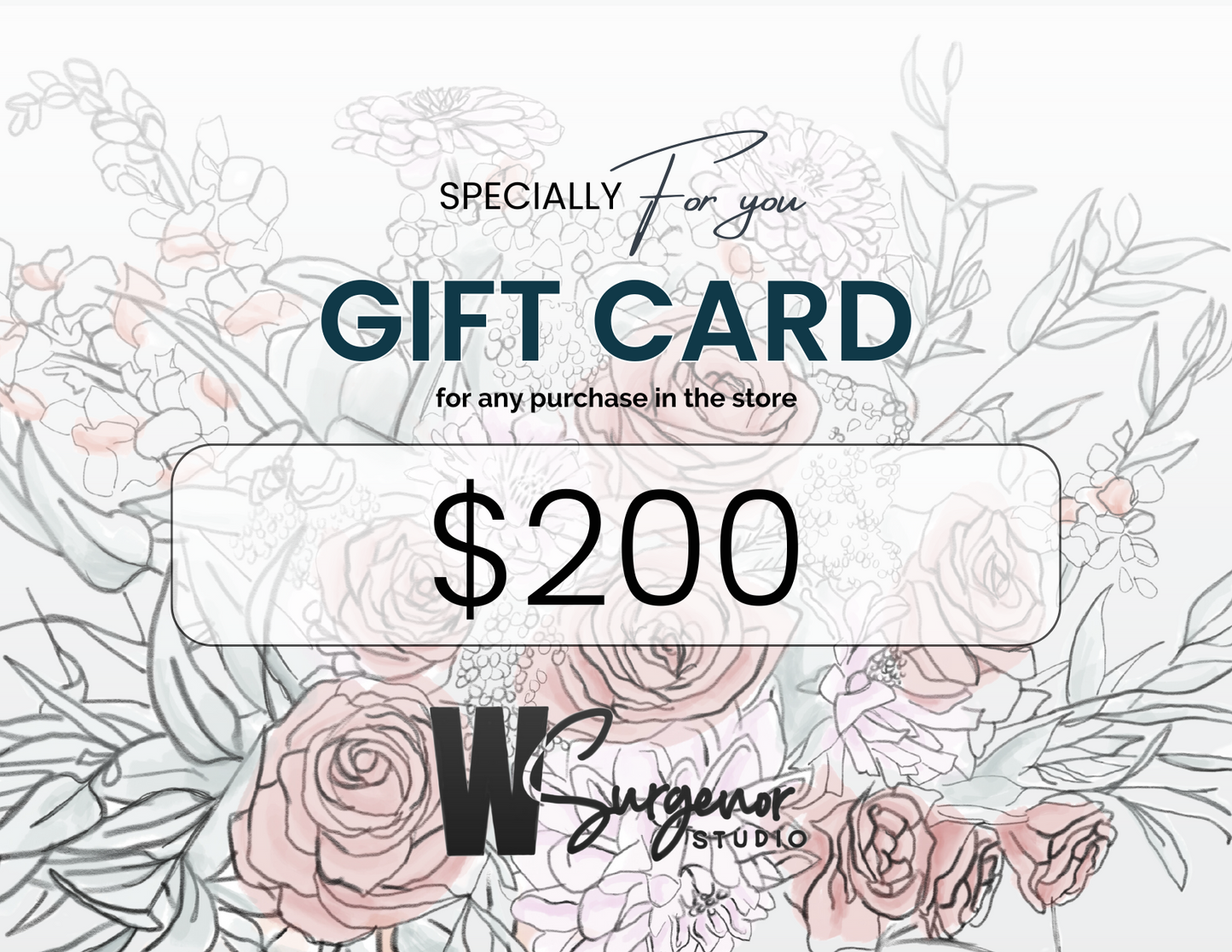 WSurgenor Studio Gift Card