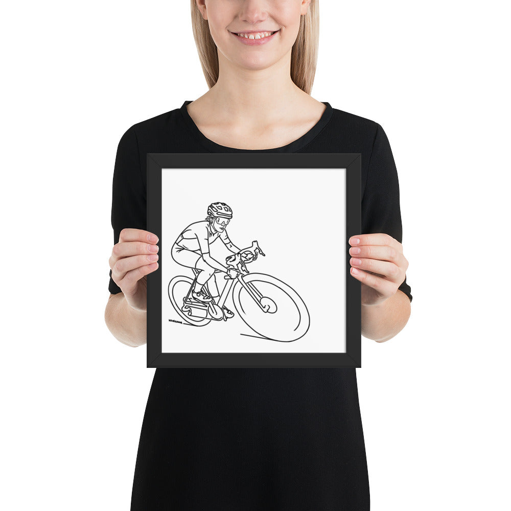 professional pedal pusher // Framed Print