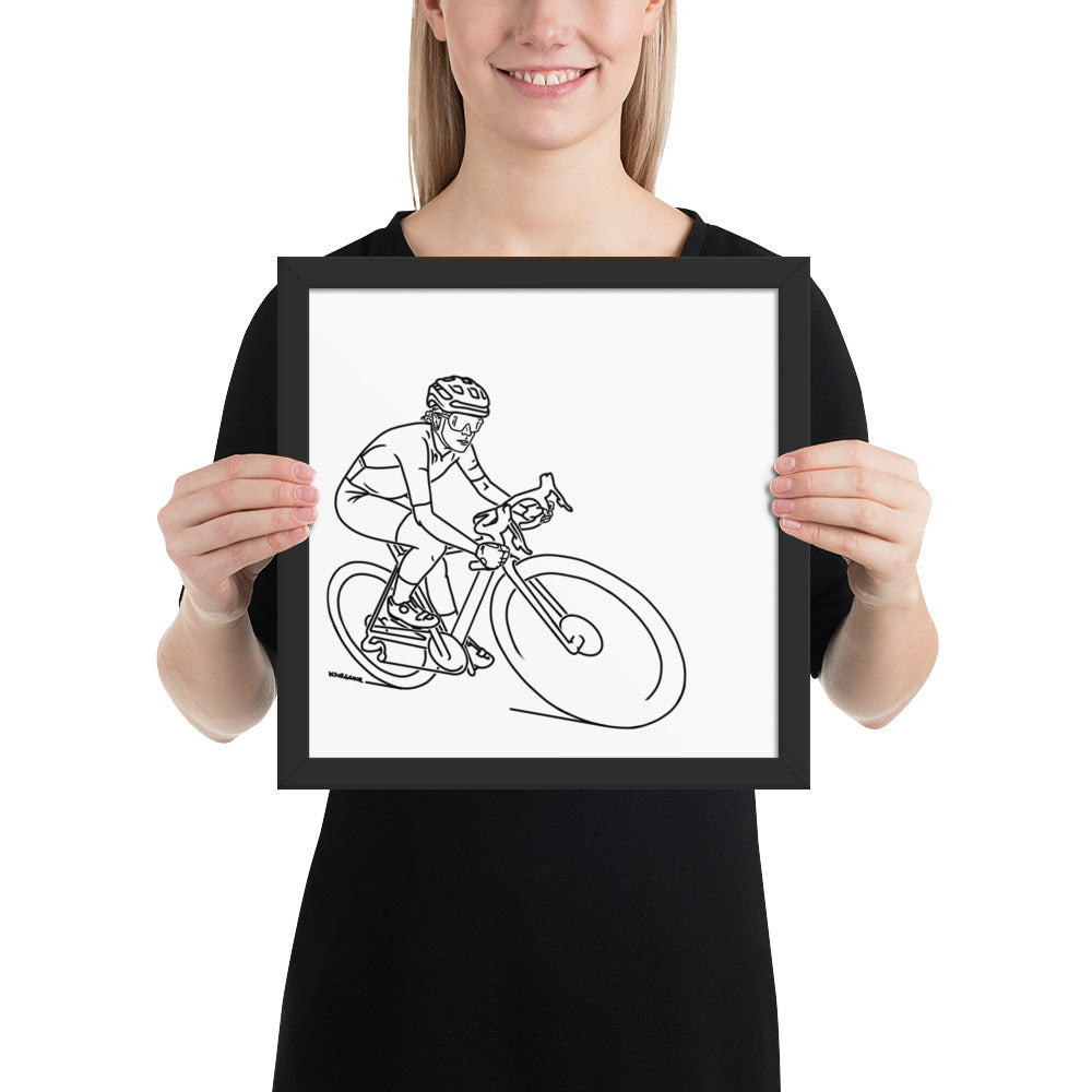 professional pedal pusher // Framed Print