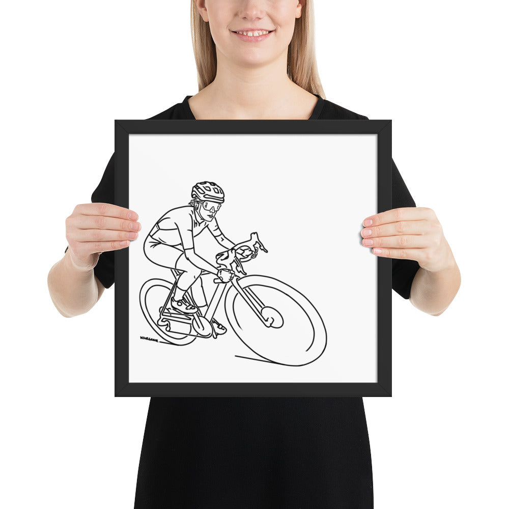 professional pedal pusher // Framed Print