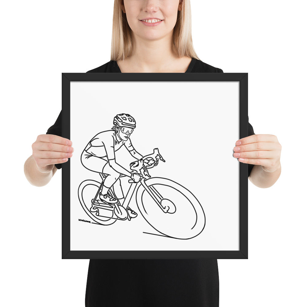 professional pedal pusher // Framed Print