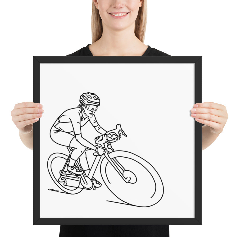 professional pedal pusher // Framed Print